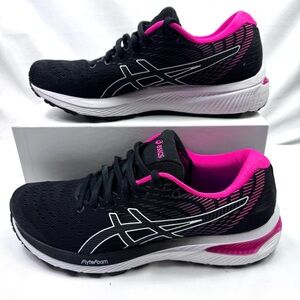 ASICS Women's Black and Pink Athletic Shoes Size 9 Style 1012A741 FlyteFoam